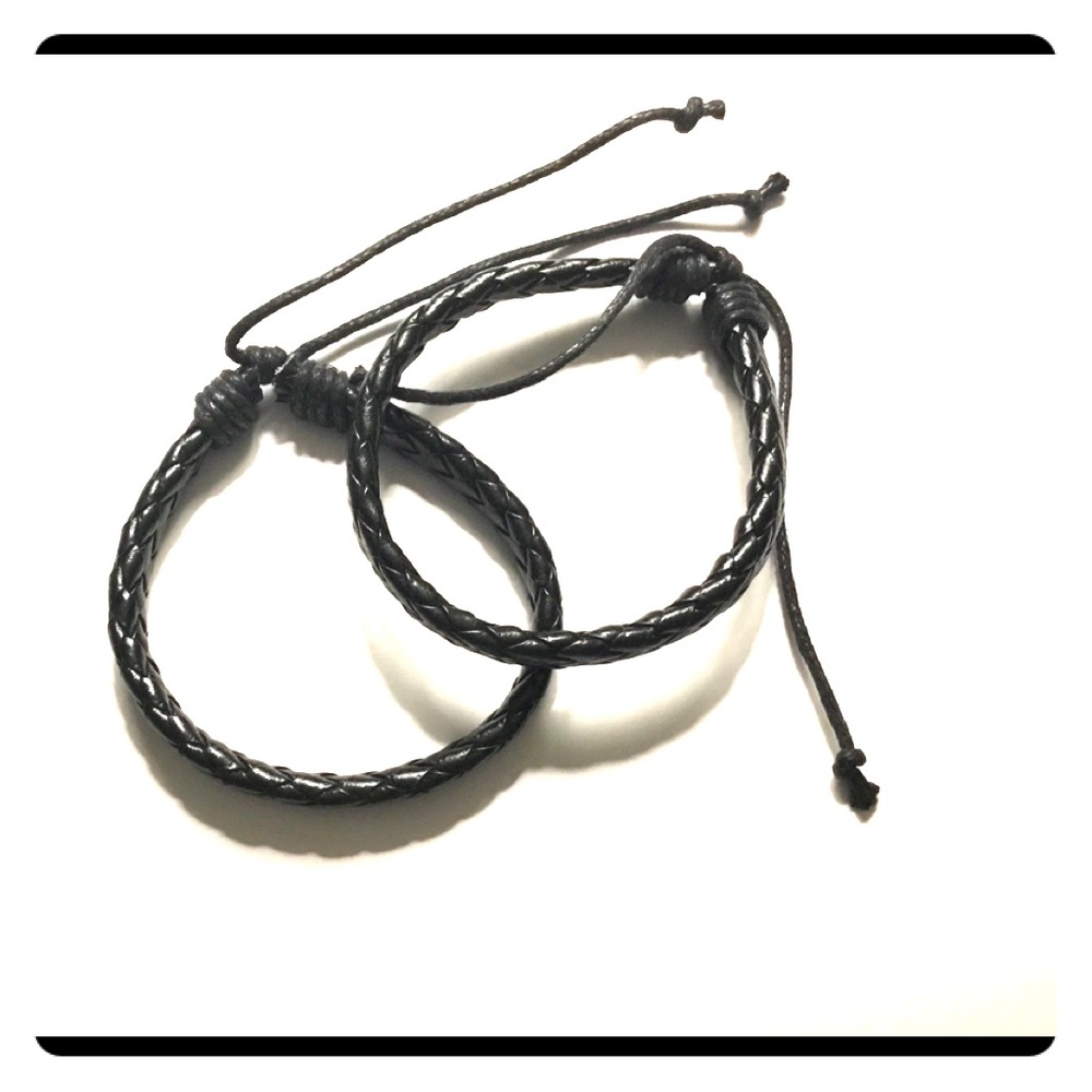 Leather Breaded Bracelets